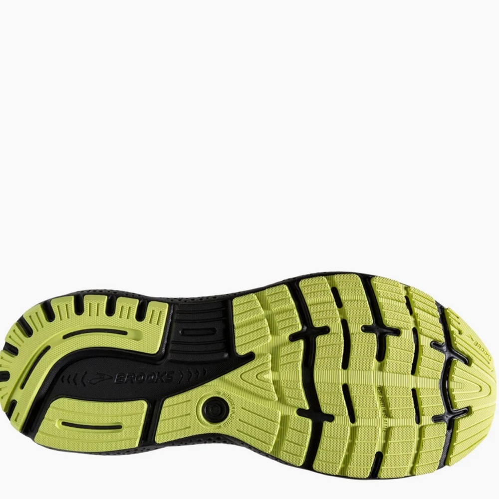 Brooks Ghost 16 Mens Running Shoes Size 12.5 Gray & Lime Green 1104181D040 - Picture 3 of 8